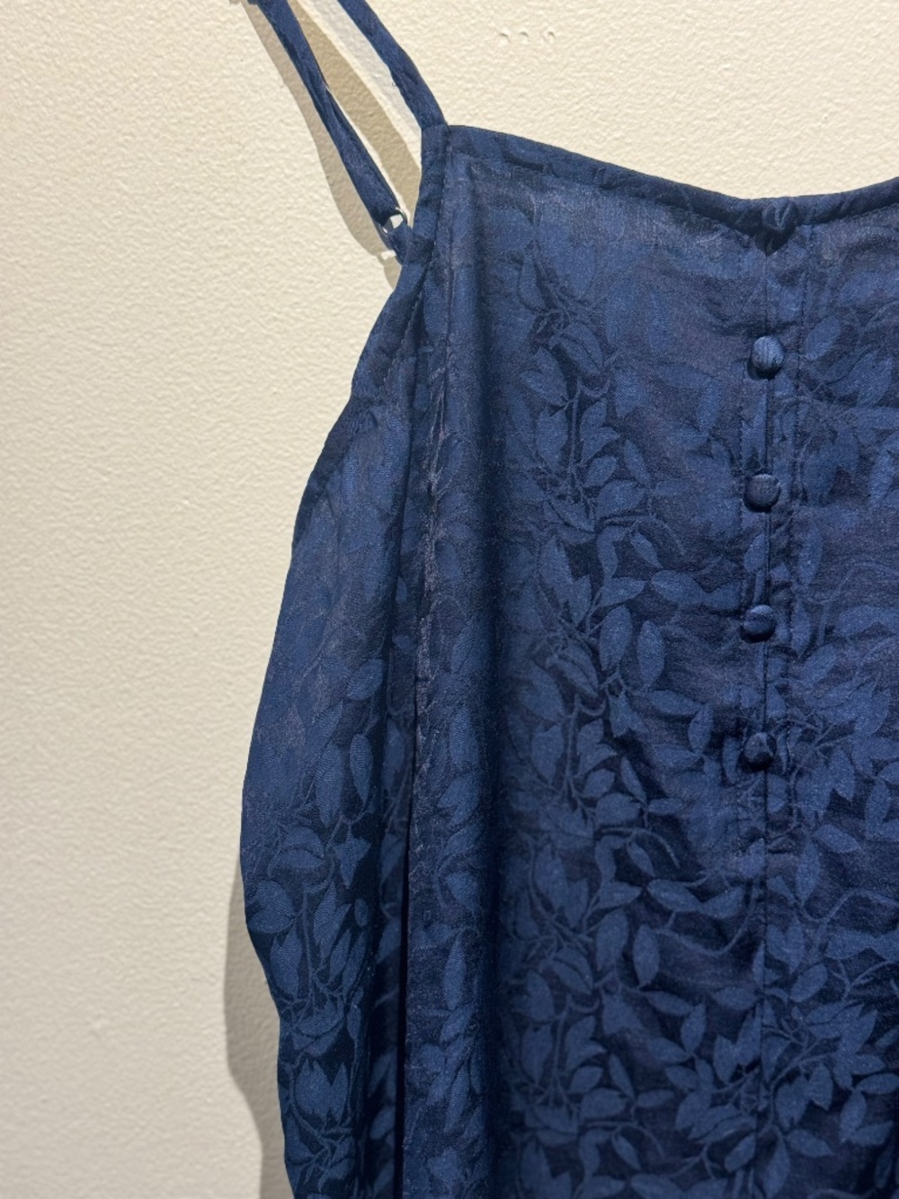 Navy Floral Patterned Camisole Tank